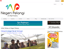 Tablet Screenshot of negeripelangi.org